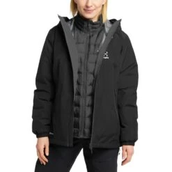 Haglöfs Eldstad 3-in-1 Mimic Gore-Tex Jacket Women's -Haglöfs haglofs eldstad 3 in 1 mimic gore tex jacket women s true black 2