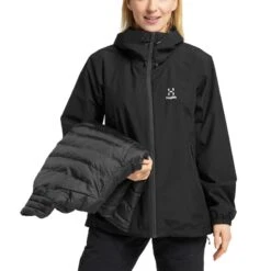 Haglöfs Eldstad 3-in-1 Mimic Gore-Tex Jacket Women's -Haglöfs haglofs eldstad 3 in 1 mimic gore tex jacket women s true black 4