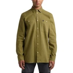 Haglöfs Men's Curious Hemp Shirt -Haglöfs haglofs men s curious hemp shirt olive green 2