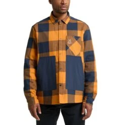 Haglöfs Men's Insulated Timmer Shirt -Haglöfs haglofs men s insulated timmer shirt desert yellow tarn blue 2