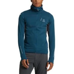 Haglöfs Men's L.I.M Mid Comp Hood -Haglöfs haglofs men s l i m mid comp hood dark ocean magnetite 3