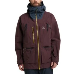 Haglöfs Men's Vassi Gore-Tex Pro Jacket -Haglöfs haglofs men s vassi gore tex pro jacket burgundy brown tarn blue