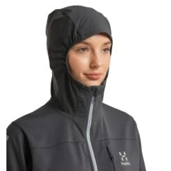 Haglöfs Women's L.I.M Hybrid Softshell Jacket-2022 -Haglöfs haglofs women s l i m hybrid softshell jacket 2022 magnetite concrete 5