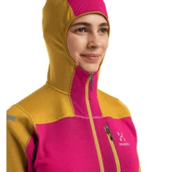 Haglöfs Women's L.I.M Mid Fast Hood (2022) -Haglöfs haglofs women s l i m mid fast hood 2022 autumn leaves ultra pink 5
