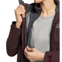 Haglöfs Women's Stuga 3-in-1 Jacket -Haglöfs haglofs women s stuga 3 in 1 jacket burgundy brown 6